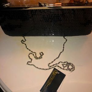 Black Evening Sequins Clutch